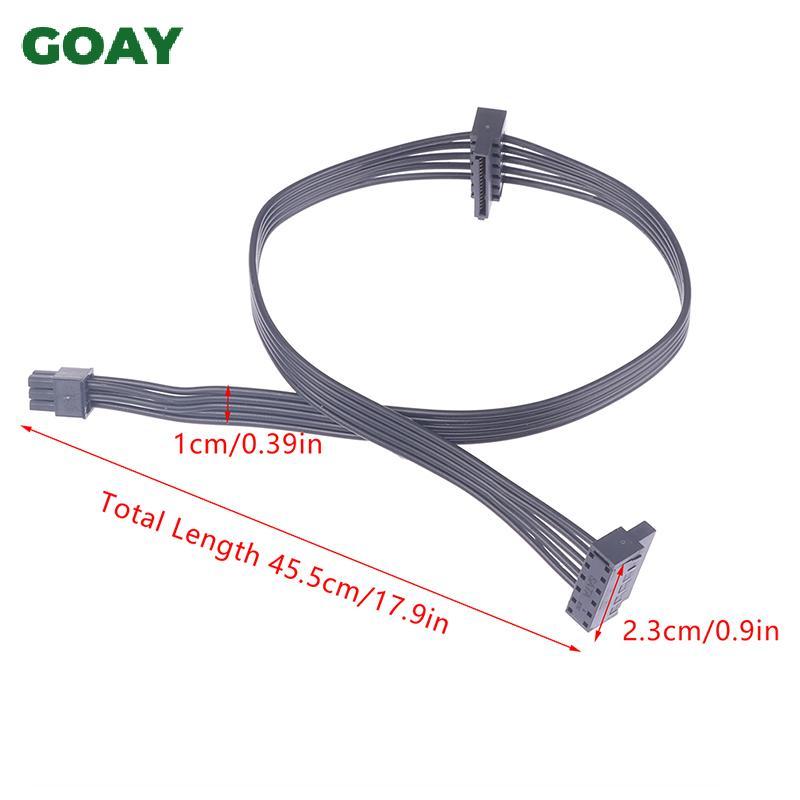 GOAY Mini 6 Pin Đến 2 Cáp Ổ Cứng SATA Cáp Cấp Nguồn SSD Ổ Đĩa Quang Dây Nguồn Cho Giao Diện Bo Mạch Chủ Dell VN