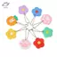 HFTOY Màu Hoa Hoạt Hình Nắp Chìa Khóa Silicon Phụ Kiện Chìa Khóa Dễ Thương Móc Chìa Khóa Thời Trang Cho Bé Gái Nữ Quà Tặng Nhăn ~