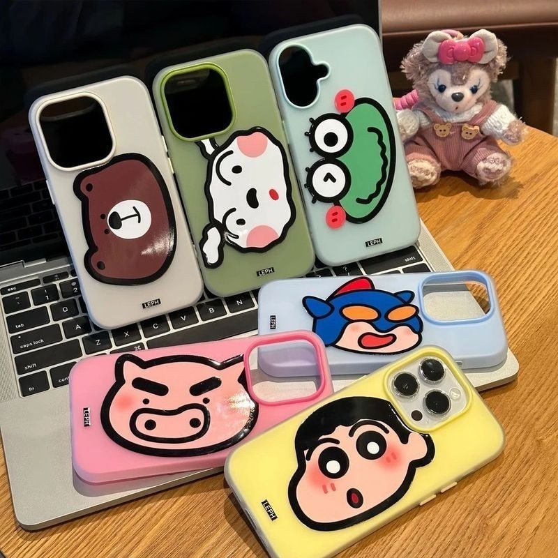 Ốp lưng Iphone Ốp lưng thạch chống sốc hình Crayon Shin-chan cho iPhone 16 15 11 12 13 14  pro max plus 7 xr xs