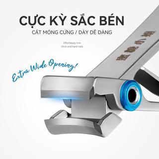 Bấm Móng Tay Chuyên Dụng Cho Móng Cứng Dày, Kềm Cắt Móng Chân Thép Không Gỉ Chuyên Nghiệp Với Độ Mở Rộng, Thiết Kế Chống Bắn Tung Tóe, Dụng Cụ Làm Móng Tay & Móng Chân Dễ Dàng Cho Tiệm Làm Móng & Sử Dụng Tại Nhà