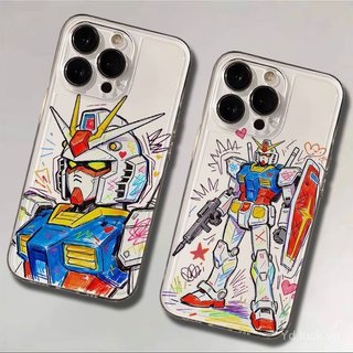 Ốp điện thoại mềm trong suốt xu hướng di động Graffiti cá nhân Thích hợp cho iPhone 17promax / 15promax / 16 / 13 / 12pro Chống sốc 14 / 13promax / 16pro / 15plus / 17 / 12