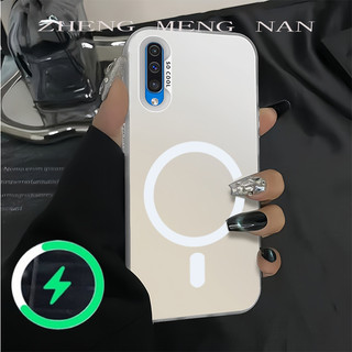 Thích hợp cho Ốp điện thoại Samsung A30S A50 A50S màu bạc mờ lỗ lớn màu trơn BQ bảo vệ sofe 0044