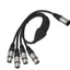 Cáp chia XLR đáng tin cậy Ngôi sao Hoàn hảo cho máy trộn Micro Cáp XLR Cáp âm nhạc