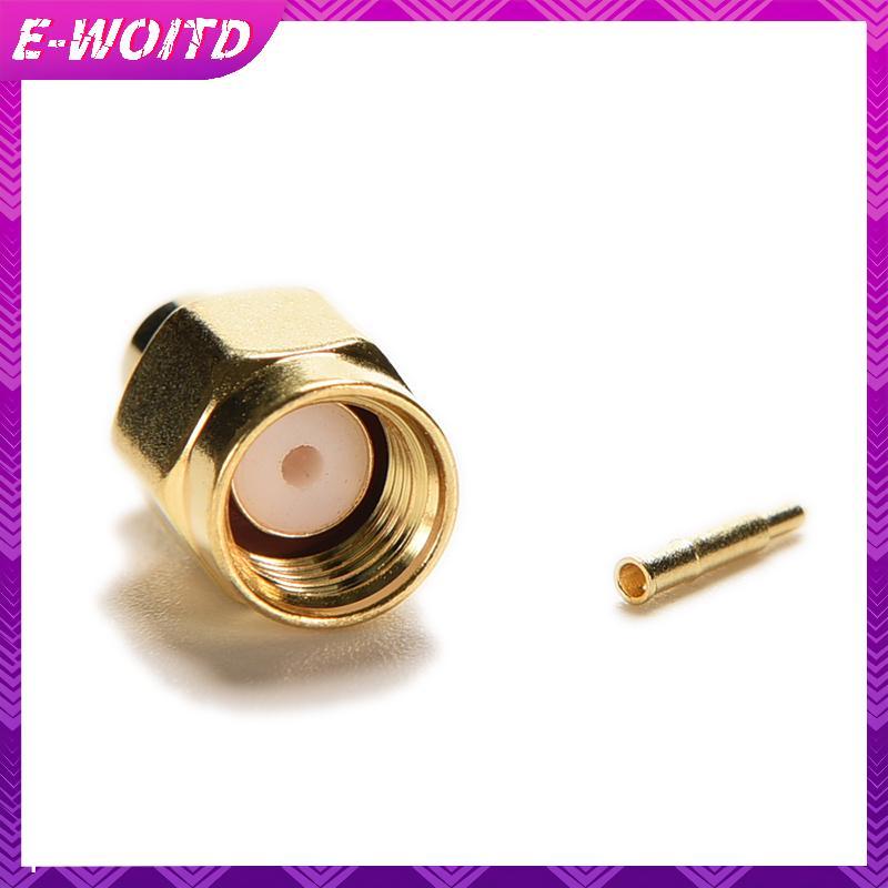 E-WOITD 5 Chiếc SMA Nam Cắm Hàn Cho Bán Kỹ Thuật Số RG402 0.141 "Cáp RF Kết Nối E-WOITD