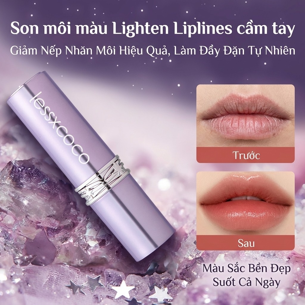 🔥Giá sốc🔥Son bóng 3D lâu trôi / Son bóng không lem và bền màu / Son bóng dưỡng ẩm 12 tiếng / Son lì và son bóng / Nhiều màu son bóng thời thượng/son môi dưỡng/son môi
