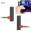 apill ASHATA 3.5mm Góc Có Âm Thanh 90 Độ Nam đến Nữ Tai Nghe Kết Nối Kim Loại Màu Đen