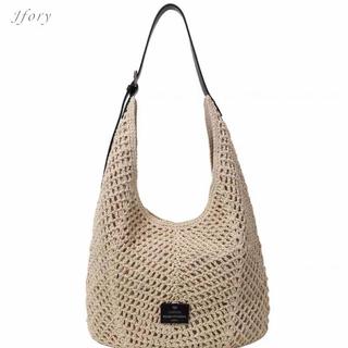 Túi Tote Dệt Nữ Jfory, Túi Đeo Vai Hợp Thời Trang, Tay Cầm Trên Để Hẹn Hò Kỳ Nghỉ Mua Sắm