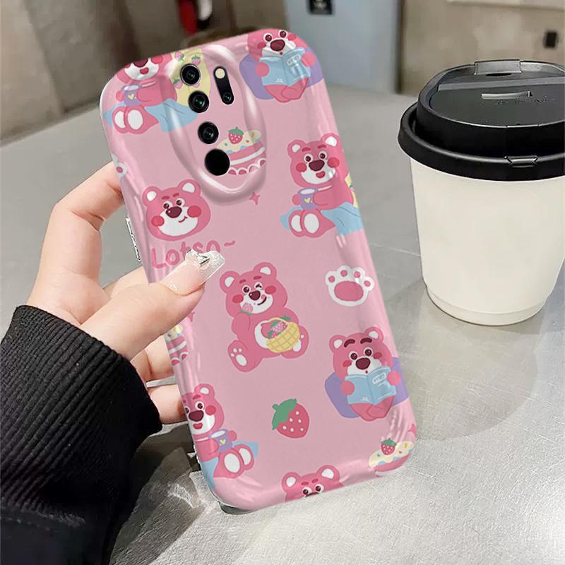Vỏ silicon hoạt hình cho Redmi Note 8 Pro Redmi 9 3D Art Soft TPU Lotso Vỏ điện thoại chống sốc