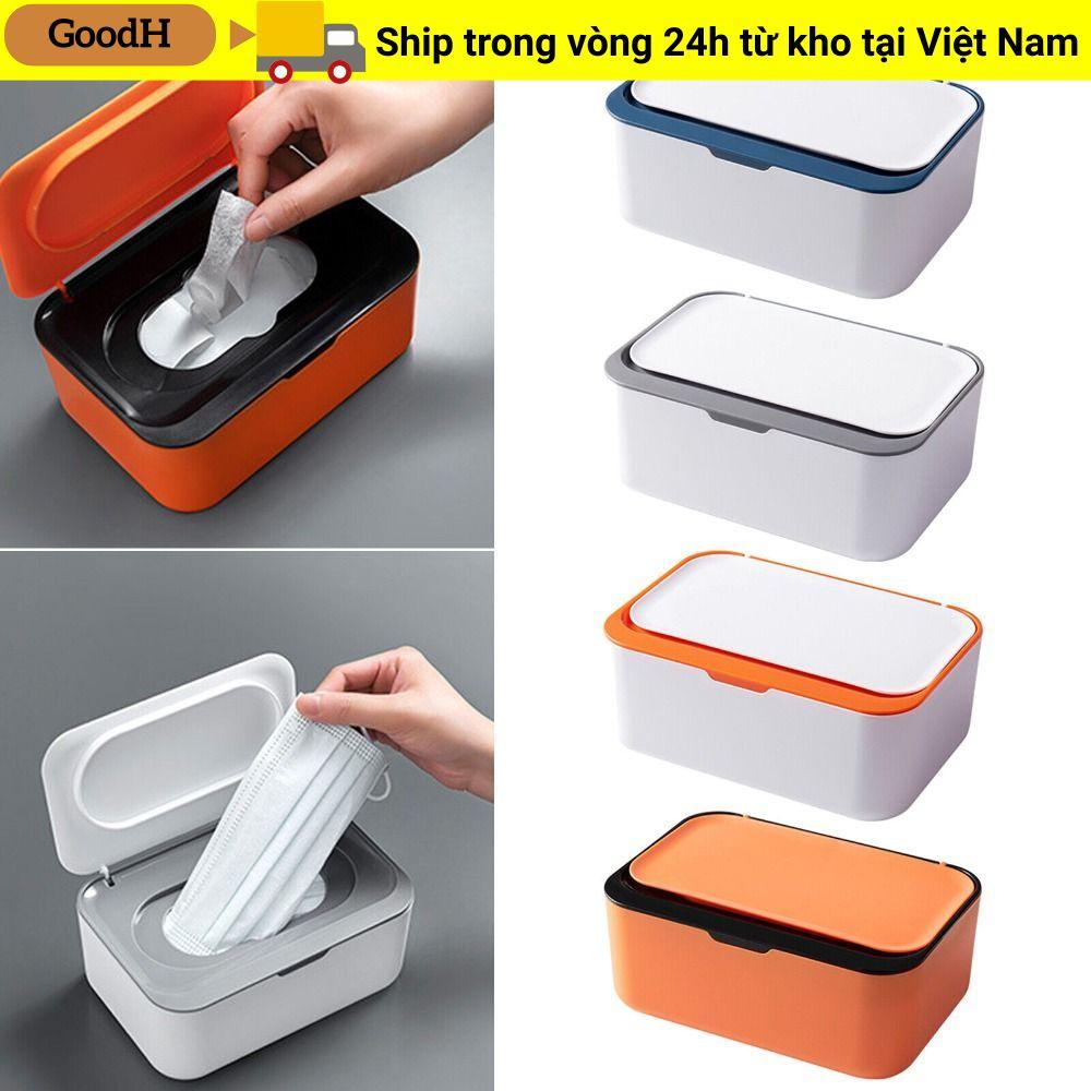 GOODH Hộp đựng khăn giấy ướt Thiết thực tại nhà Khăn lau văn phòng Hộp đựng khăn ăn