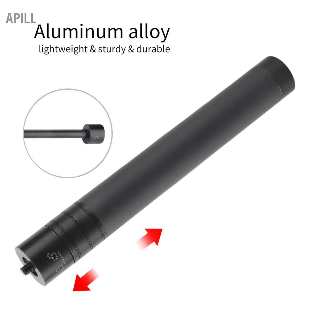 apill nobrand Thanh nối dài-Hợp kim nhôm Gimbal Selfie Stick Rod 1/4 Vít Extender Cực