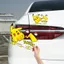 Xe Máy Điện Xe Máy Dán Xe Hoạt Hình Nhảy Pikachu Cửa Sổ Cơ Thể Trầy Xước Chặn Trang Trí Miếng Dán Hoa 26.3.26