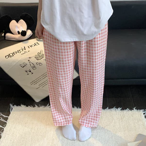Đi Bộ Quần Cong Hoạt Hình Pyjama Quần Nữ Mùa Hè Thu Đông Ngoài Mặc Nhà Quần Phiên Bản Hàn Quốc Quần Rời Thường Ngày