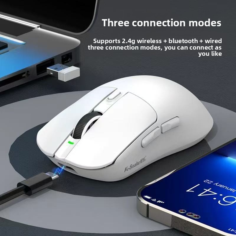 Chuột Bluetooth X11 Ba chế độ có đế sạc RGB