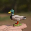 Đức Sile Động Vật Vịt Nhựa Đồ Chơi Mô Hình Gia Cầm Dòng Mô Hình Vịt Mallard