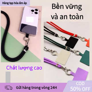 【COD】Dây đeo điện thoại đa năng chất liệu dù bền đẹp, chống đứt, kẹp kim loại chắc chắn, lý tưởng cho người năng động.