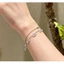 Vòng tay tua rua zircon xanh, thời trang và tinh tế