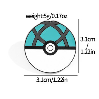 14 Chiếc Pokemon Poke Bóng Hợp Kim Men Pin Dễ Thương Yêu Tinh Trứng Huy Hiệu Chân Cho Ba Lô & Quần Áo