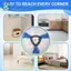Dành cho đầu lau nhà hình tam giác quay Phụ kiện đầu sợi bông hình tam giác Đầu lau nhà Vải thay thế (3 chiếc)
