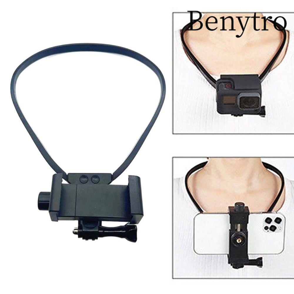 Hỗ trợ vòng cổ BENYTRO, Giá đỡ điện thoại cổ chống rung có thể điều chỉnh, Dây đeo dây treo Vlog Giá đỡ điện thoại thông minh cho phụ kiện máy ảnh Hero / Insta360