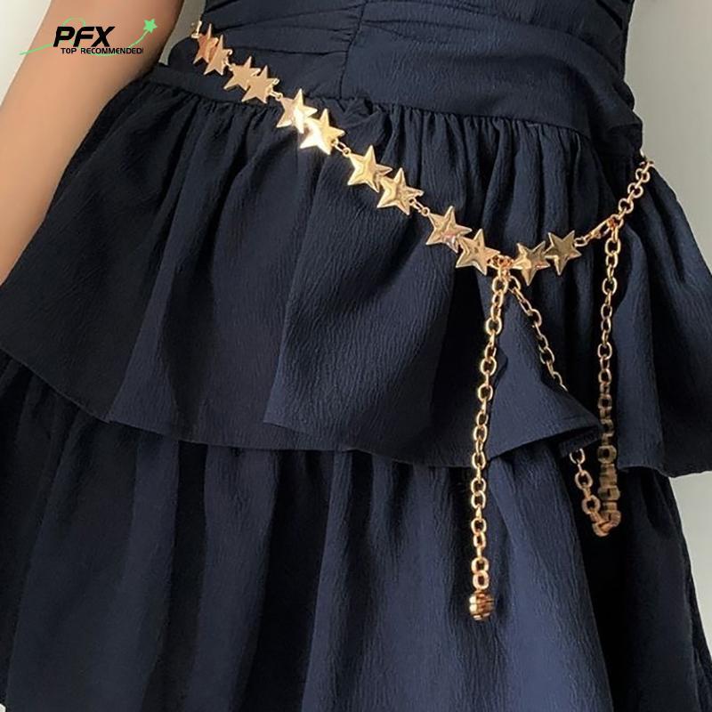 PFX Thắt lưng tua rua kim loại hình ngôi sao pentagram - Trang sức cơ thể