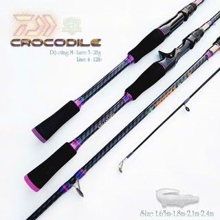 Cần Câu Lure Crocodile 2 Khúc – Dùng Máy Ngang hoặc Máy Đứng | Câu Cá Đa Địa Hình, Cá Lóc, Cá Suối