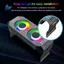 Vỏ PC Mô-đun bộ nhớ RAM ARGB Cooler DDR3 sang DDR5 5V 3Pin PWM 4Pin Light Sync 120mm Bộ tản nhiệt làm mát quạt kép