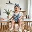 Sơ Sinh Bé Gái Mềm Áo liền quần Ruffle Tay Ngắn Cổ Tròn Nơ Phía Trước Trẻ Sơ Sinh Bộ Đồ Ngủ Mùa Hè