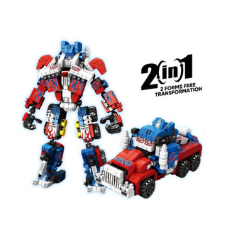 Tương thích với đồ chơi khối xây dựng lắp ráp Lego Biến hình Mecha Warrior Optimus Autobot Robot Variety J8JL
