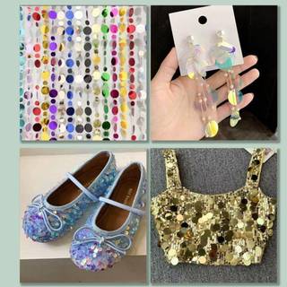 [ELOY] Paillettes Kim Sa 30mm Trong Suốt, Dùng May Thủ Công Cho Trang Trí Váy Cưới VN