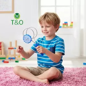Đồ chơi quay LED từ tính đầy màu sắc tự động phát sáng cho trẻ em Phối hợp mắt và thú vị ngoài trời [mới]