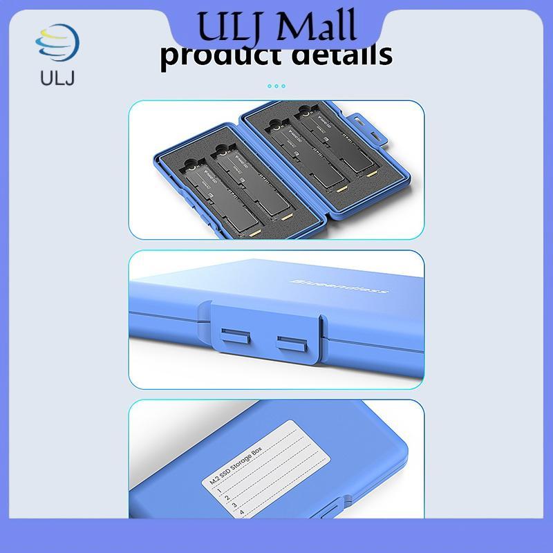 Hộp bảo vệ ổ cứng M.2 di động ULJ Hộp đựng PP Hộp đựng SSD thể rắn.