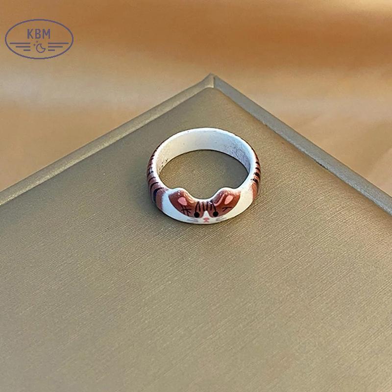 KBM Thời Trang Sáng Tạo Dễ Thương Thả Men Nhẫn Nữ Ngày Lễ Tình Nhân Quà Tặng Năm Mới FSSG