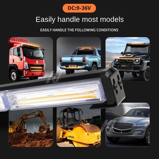 Cob Xe Một Mặt Nhấp Nháy 4 Phần 59cm Lưới Tản Nhiệt Xe Kỹ Thuật Xe Cảnh Báo Xe Tải Top Bar