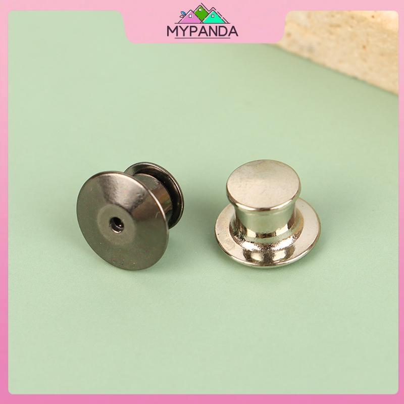 MYPANDA 10 Chiếc Kim Loại Khóa Pin Lưng Cho DIY Trâm Cài Huy Hiệu Tên Thẻ Chân Giữ Khóa Khóa Trang Sức Thủ Công.
