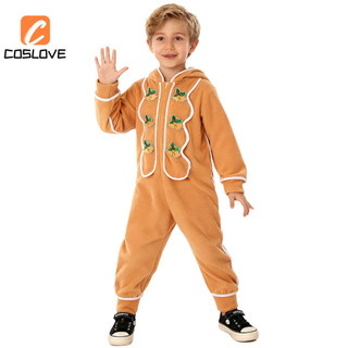 Lễ Kỷ Niệm Năm Mới Bánh Gừng Người Cosplay Quần Áo Trọn Bộ Trang Phục Trang Phục Cho Trẻ Em Áo liền quần Tiệc Gia Đình Cosplay