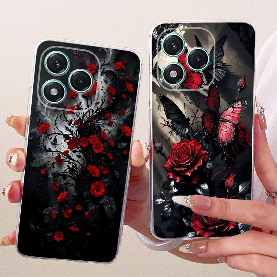 Ốp Silicon Mềm Trong Suốt Cho Honor 400 Lite 400 pro Ốp Điện Thoại Honor400 Cover Hoạt Hình Mèo Rồng Hoa Bướm Họa Tiết