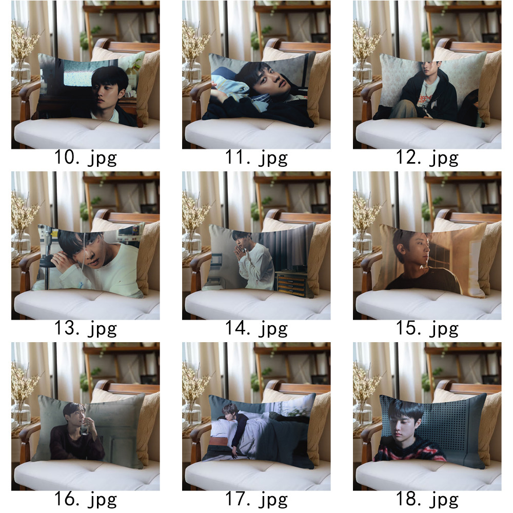 Vỏ Gối Polyester Hình Chữ Nhật Một Mặt EXO 'verse, Máy Có Thể Giặt Được, Thích Hợp Để Trang Trí Phòng Khách Giường Sofa (Không Bao Gồm lõi)