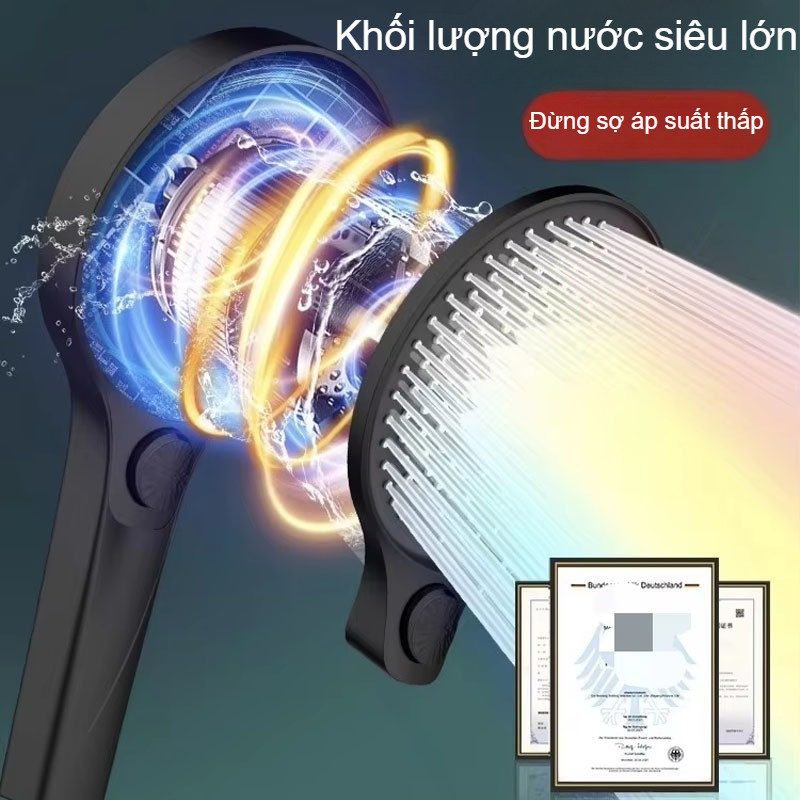 Vòi Sen Tăng Áp Siêu Mạnh - 3 Chế Độ Nước, Tích Hợp Bộ Lọc Nước Đảm Bảo An Toàn Khi Sử Dụng