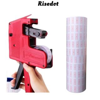 Máy in thẻ kỹ thuật số RISEDUT, Màn hình 8 chữ số Máy in nhãn giá văn phòng, Siêu thị MX-5500 di động 1 nhãn cuộn + 1 nhãn dán cầm tay Cửa hàng tạp hóa