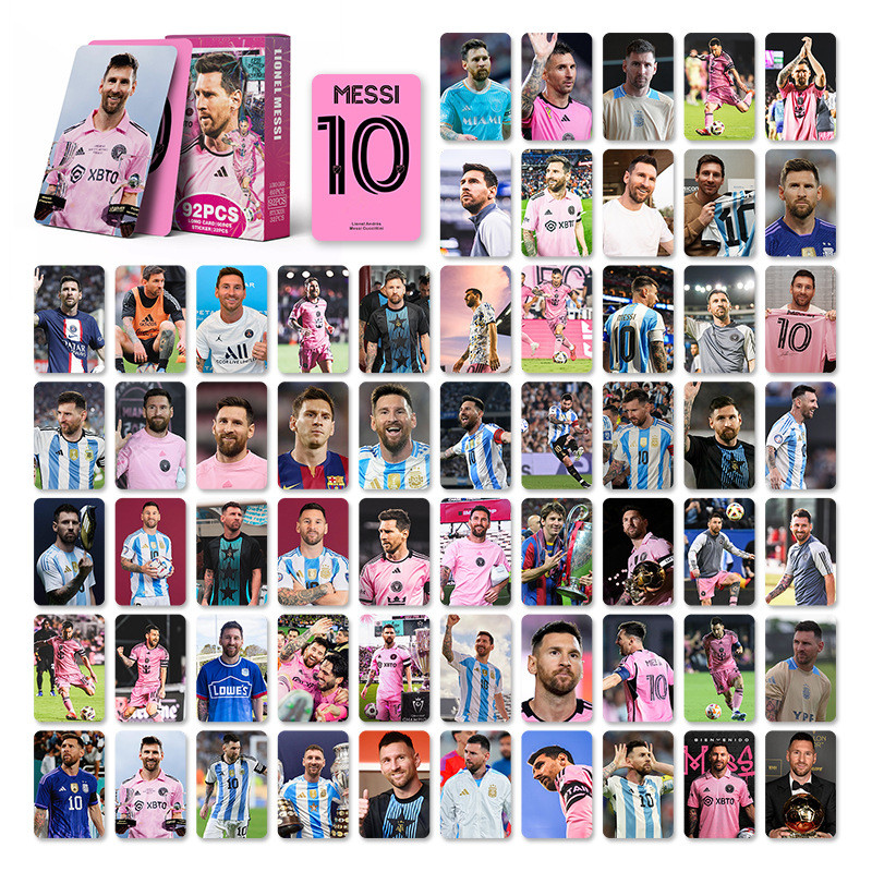 30-92 Chiếc Bóng Đá Ngôi Sao Bóng Rổ Lionel Messi Lomo Thẻ Real Madrid Baloncesto Photocards Cristiano Ronaldo Pele Neymar Dán Mbappé Bưu Thiếp YM