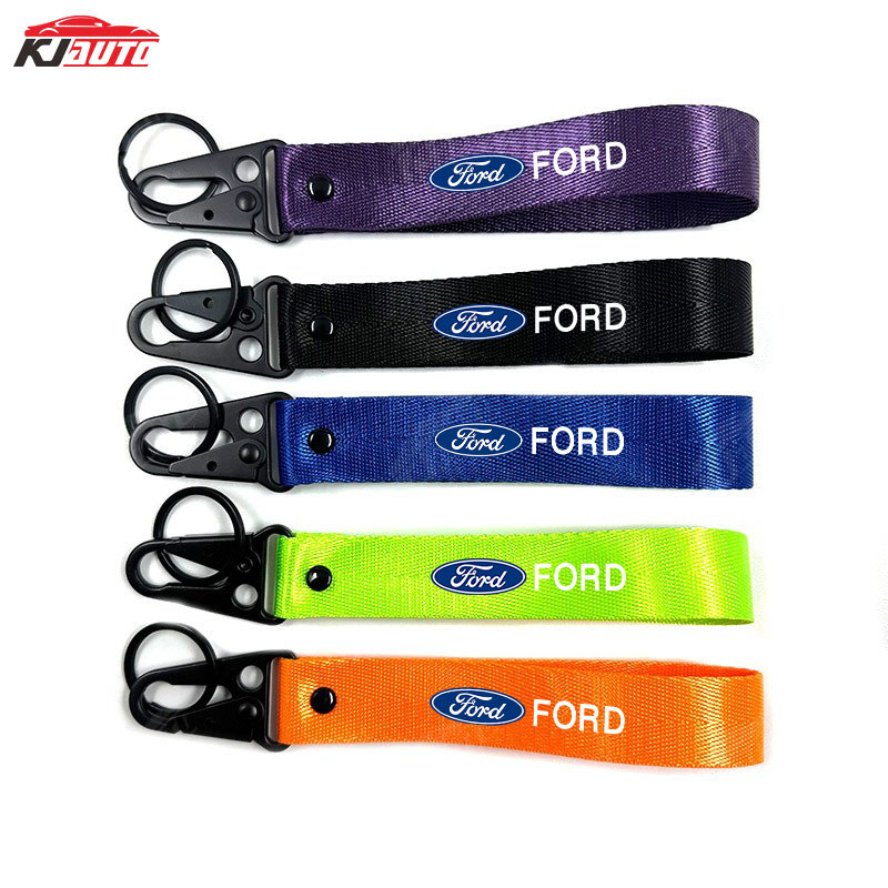 Xe Ford Dệt Móc Khóa Hợp Thời Trang Mỏ Đại Bàng Móc Khóa Phụ Kiện Xe Hơi Cho Ranger Ecosport Focus 5d Kuga Fiesta T6 T7 T8 Lãnh thổ Everest Ka Fusion