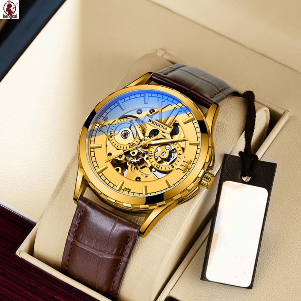 2021 Mới Đồng Hồ Cơ Tự Động Rỗng Đồng Hồ Nam Chống Thấm Nước Dạ Quang Xu Hướng Thời Trang Kinh Doanh Một Dropshipping