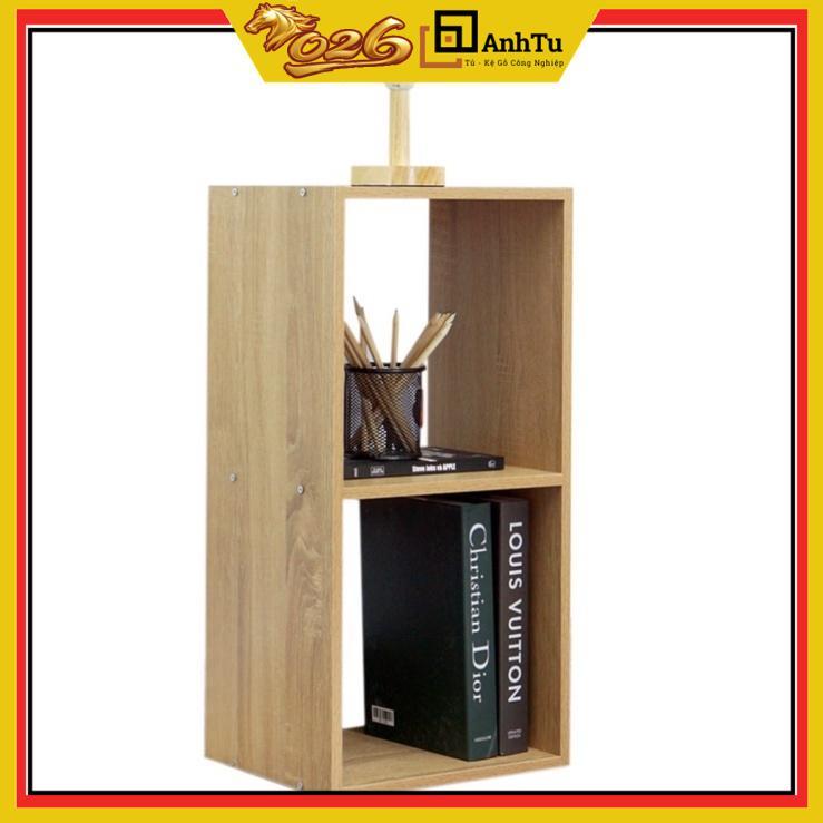 Kệ gỗ tổ ong 2 tầng màu trắng