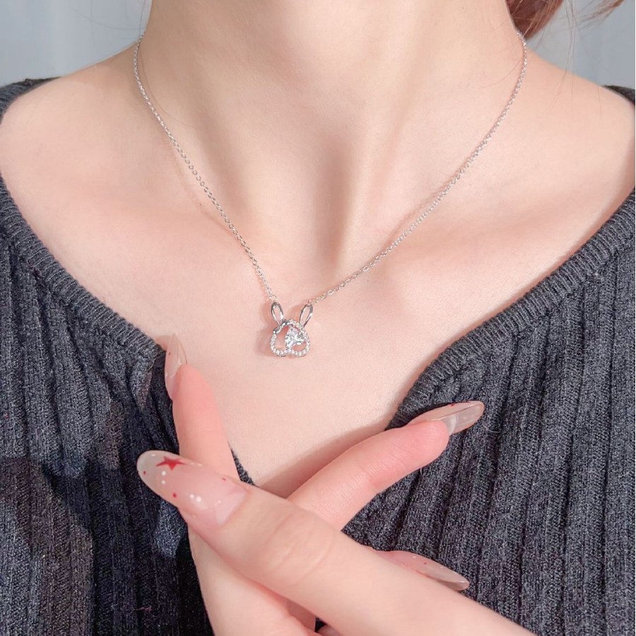 Vòng cổ thỏ dễ thương đa năng thời trang