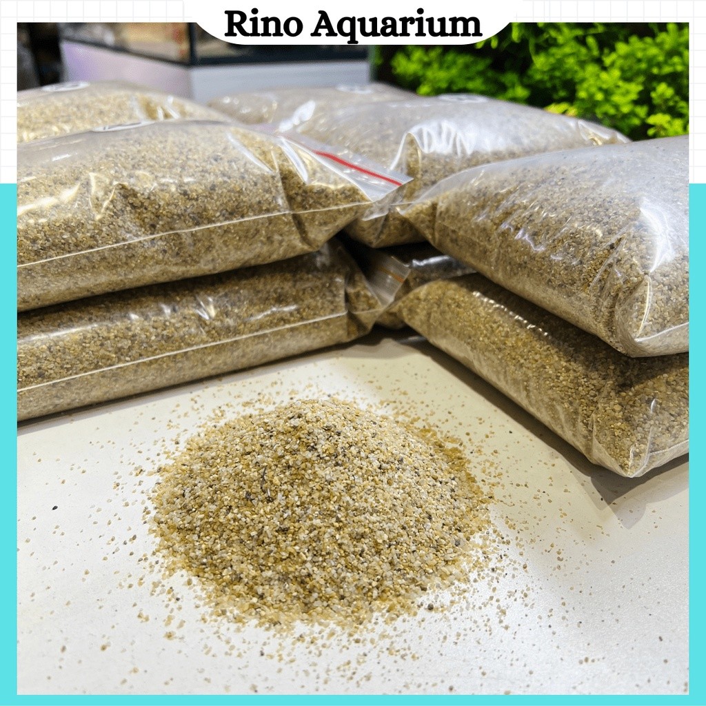 [1KG] Cát Suối Thiên Nhiên Màu Sáng Trải Nền Bể Cá | Cát Suối Trang Trí Hồ Cá, Bể Thủy Sinh Hàng Siêu Đẹp ...