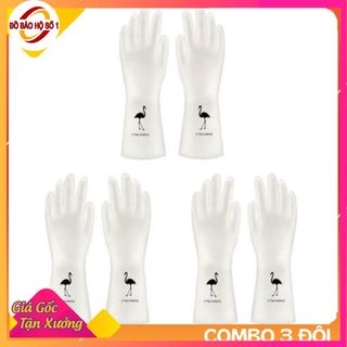 10 ĐÔI- Găng tay cao su con Hươu siêu dai, găng tay rửa chén rửa bát, bao tay cao su rửa chén