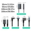 Bộ chuyển đổi USB 4 cổng Công tắc độc lập cho đèn LED cổng USB3 0 và 2 0