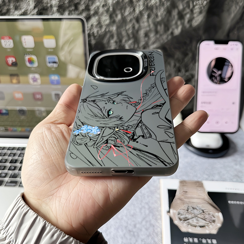 Dành cho iQOO 15 13 12 Pro Z10 Turbo Pro Z9 Neo 10 / 9 Frieren Micro Matte Vỏ điện thoại cứng cho iQOO Z9 Turbo Z8 Vỏ iQOO chống sốc