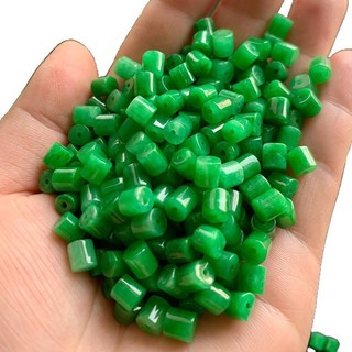((20 miếng) Ngọc khô xanh DIY phụ kiện trang sức, hạt rời nhỏ, ~6x6mm)