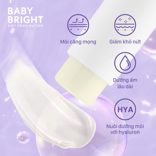 Son Dưỡng Giúp Đôi Môi Mềm Mại Và Mịn Màng BABY BRIGHT HYA GLOW LIP BALM 2.6G